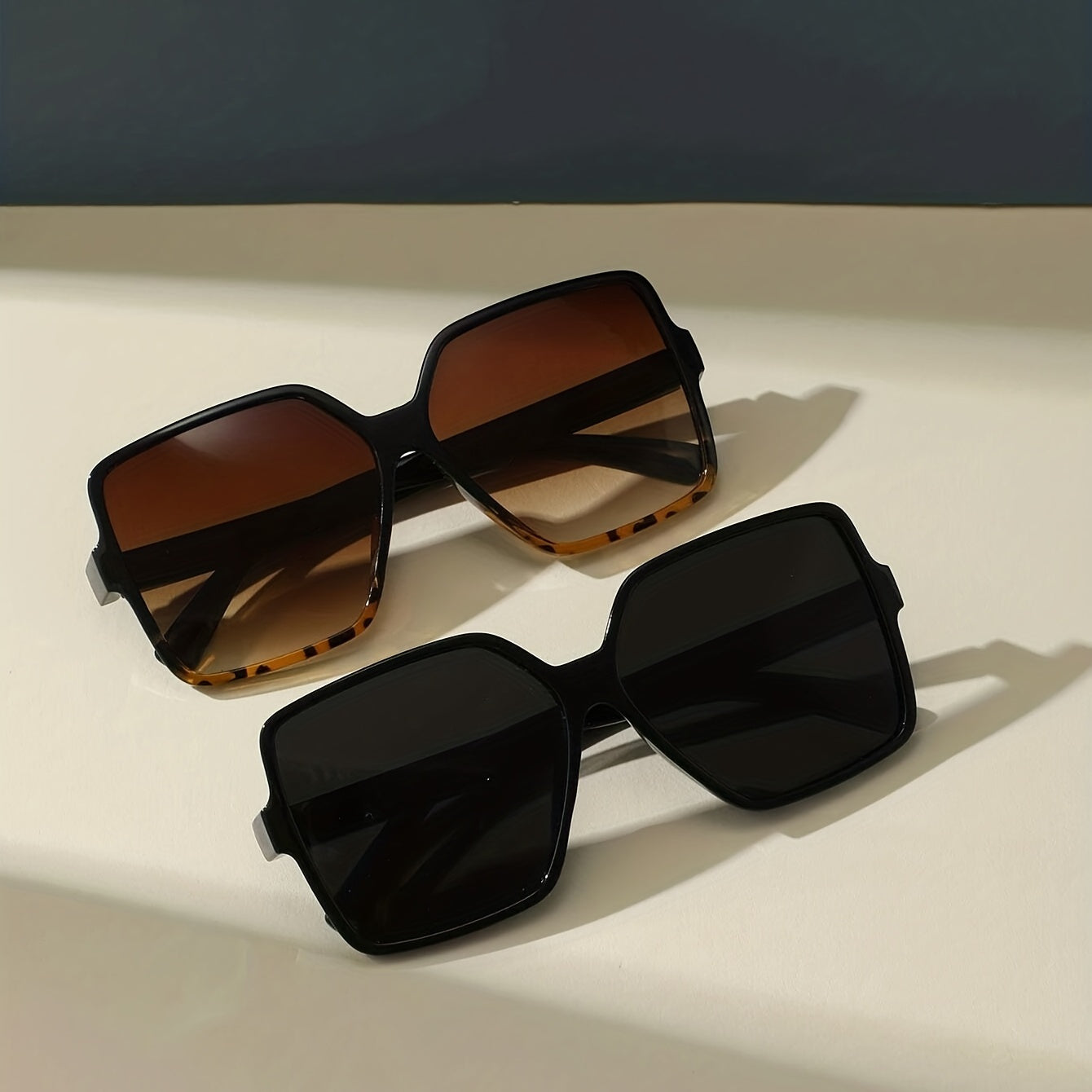 Men's Large Frame Square Sunglasses UV Resistant for Outdoor Sports