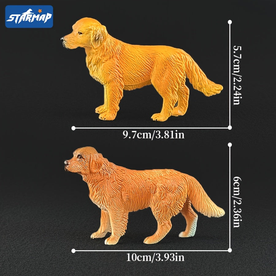 STARMAP Simulation Pet Dog Model Toy Puppy Figurine Desk Ornament Car Decoration