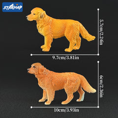 STARMAP Simulation Pet Dog Model Toy Puppy Figurine Desk Ornament Car Decoration