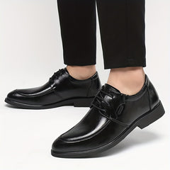 Men's Pointed Toe Derby Shoes Non Slip Dress Shoes For Wedding Business