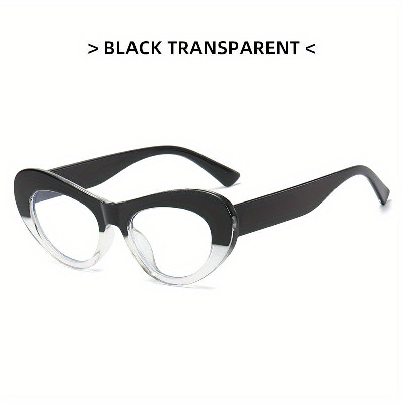 Oval Anti Light Glasses Tortoiseshell Block Photo Booth Props