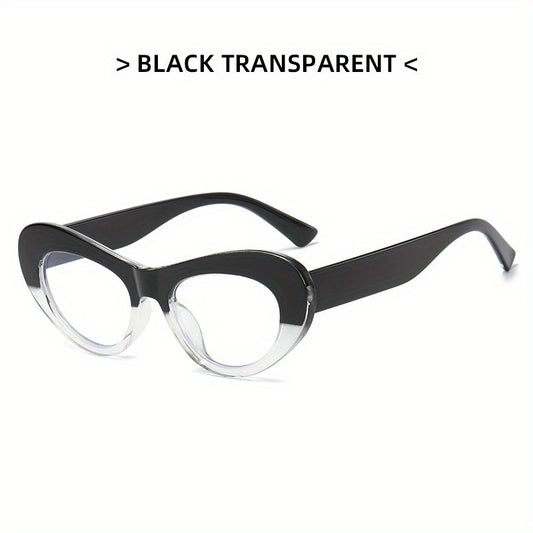 Oval Anti Light Glasses Tortoiseshell Block Photo Booth Props
