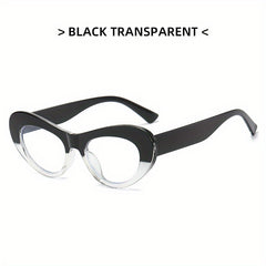 Oval Anti Light Glasses Tortoiseshell Block Photo Booth Props