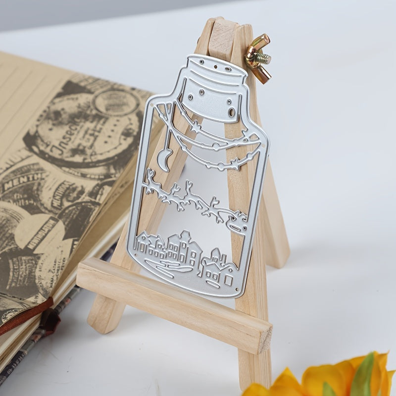 Christmas Bottle Metal Cutting Dies Stencils DIY Scrapbook Stamp Photo Album