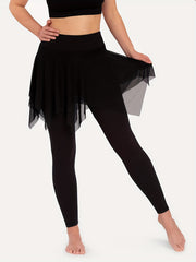 Mesh Layered Tennis Leggings, Dance Leggings