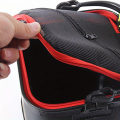 Portable Folding Fishing Bucket Hanging Rope Square Fishing Barrel
