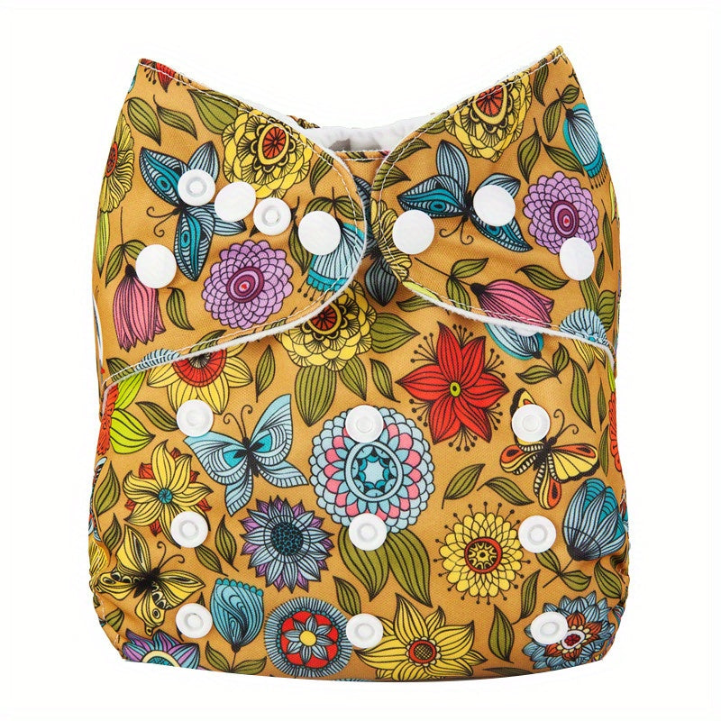 Reusable Baby Cloth Diapers One Size Adjustable Breathable & Washable