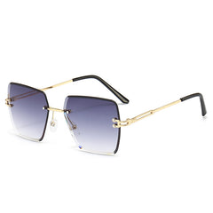 Ombre Lens Sunglasses Square Frame Glasses