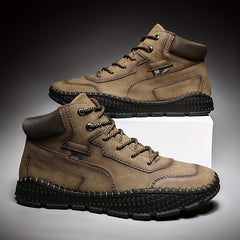 Men's Outdoor Lace up Boots Non slip Walking Shoes