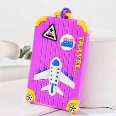 Stylish Print Silicone Tag Portable Reusable Luggage Tag Travel