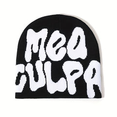 Letter Jacquard Cold Hat Woolen Hat Autumn Winter Warm Ear Protection