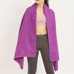 Non-Slip Yoga Towel Pad with Storage Bag