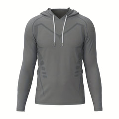 Solid Hoodie Sweatshirt for Men Outdoor Activities