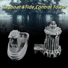 RPG Cargo & Tide Control Tower Set for Tabletop Adventures