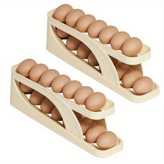 2pcs Kitchen Egg Holder for Refrigerator and Countertop