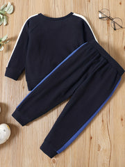 Toddler Boy's Sweatshirt & Sweatpants Set for Spring Fall