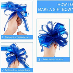 1pc Christmas Pull Bows 15 24 Cm Ribbon Bows For Tree Gift Baskets Wrap