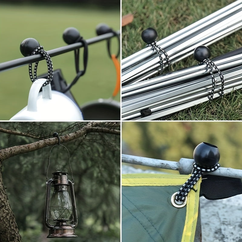 25pcs Bungee Cords Set for Camping Tarp Cargo Tent Poles