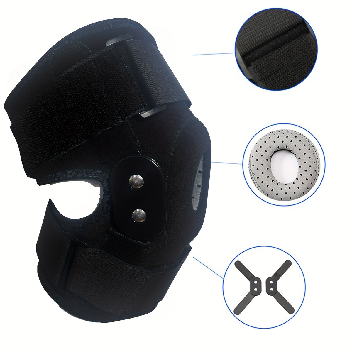 Steel Plate Support Knee Pad, Silicone Anti-skid, Men & Women