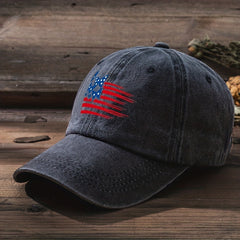 Butterfly Flag Baseball Cap Distressed Dad Hat Vintage Sun Hats