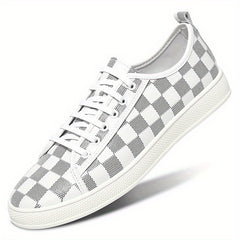 Men's Plaid Print Sneakers Lightweight Walking Shoes