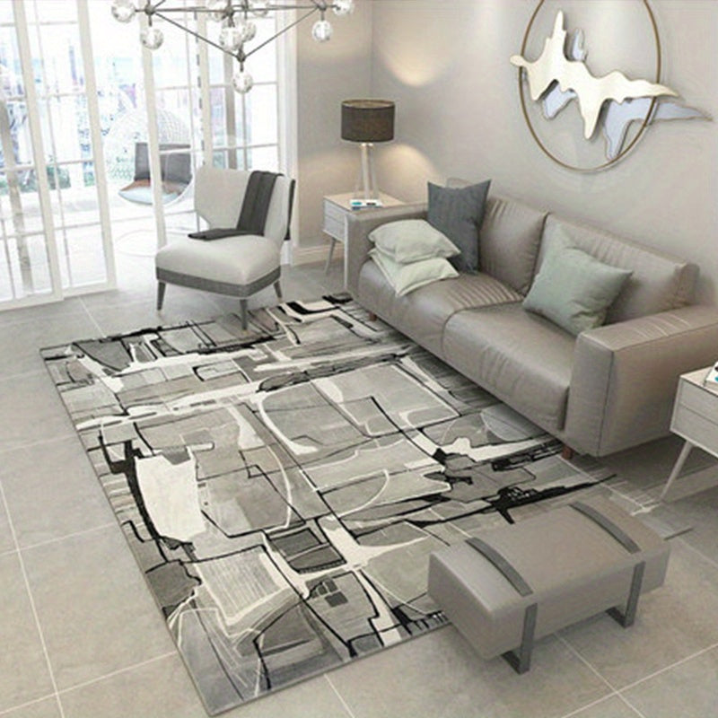 Modern Abstract Soft Area Rug for Living Room