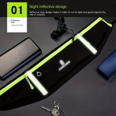 3-Pocket Waterproof Sports Fanny Pack - Phone Storage Bag for Outdoor Activities