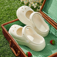 Women's Hollow Out Clogs Breathable Closed Toe Slip On Shoes