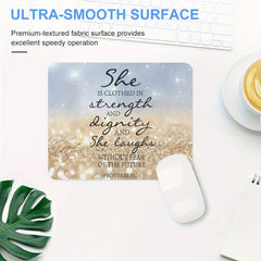 Quotes Mouse Pad Non Slip Rubber Mouse Mat for Computer Desk Office 24x20cm