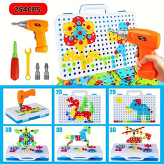 Kids' Playhouse DIY Screwdriver Toolbox Toy