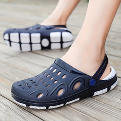 Men's Casual Hollow Out Platform Clogs