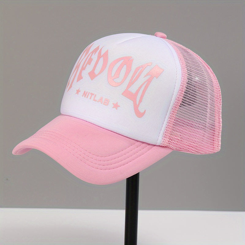 Goth Letter Print Trucker Hat Baseball Cap Unisex Dad Hats