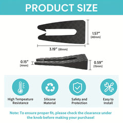 Silicone Stove Knob Covers Gray - Child Proof & Heat Resistant