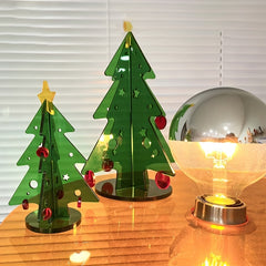 Mini Christmas Tree Resin Decorative Gift Landscape Supplies