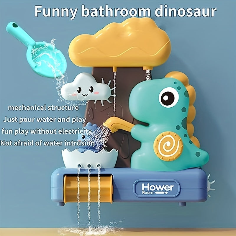 Baby Dinosaur Bath Toy with Music and Suction Cup