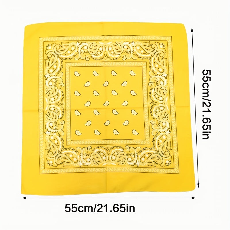 Cashew Flower Large Square Scarf Insect Paisley Bandana