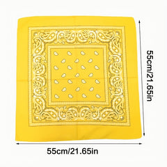 Cashew Flower Large Square Scarf Insect Paisley Bandana