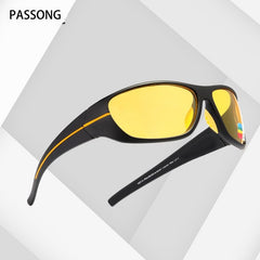 PASSONG Men's TR90 Anti reflective Lens Sunglasses