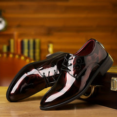 Men's Classic Lace Up Dress Shoes - Smart Casual Outdoor Walking Shoes