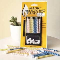 10pcs Magic Candles Birthday Holiday Party Pranks Toys