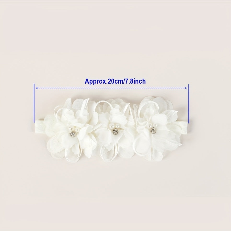 Cute Baby Girls Lace Flower Headband