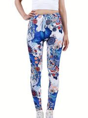 Sexy Camo Print Leggings High Waist Slim Fit Bottoms