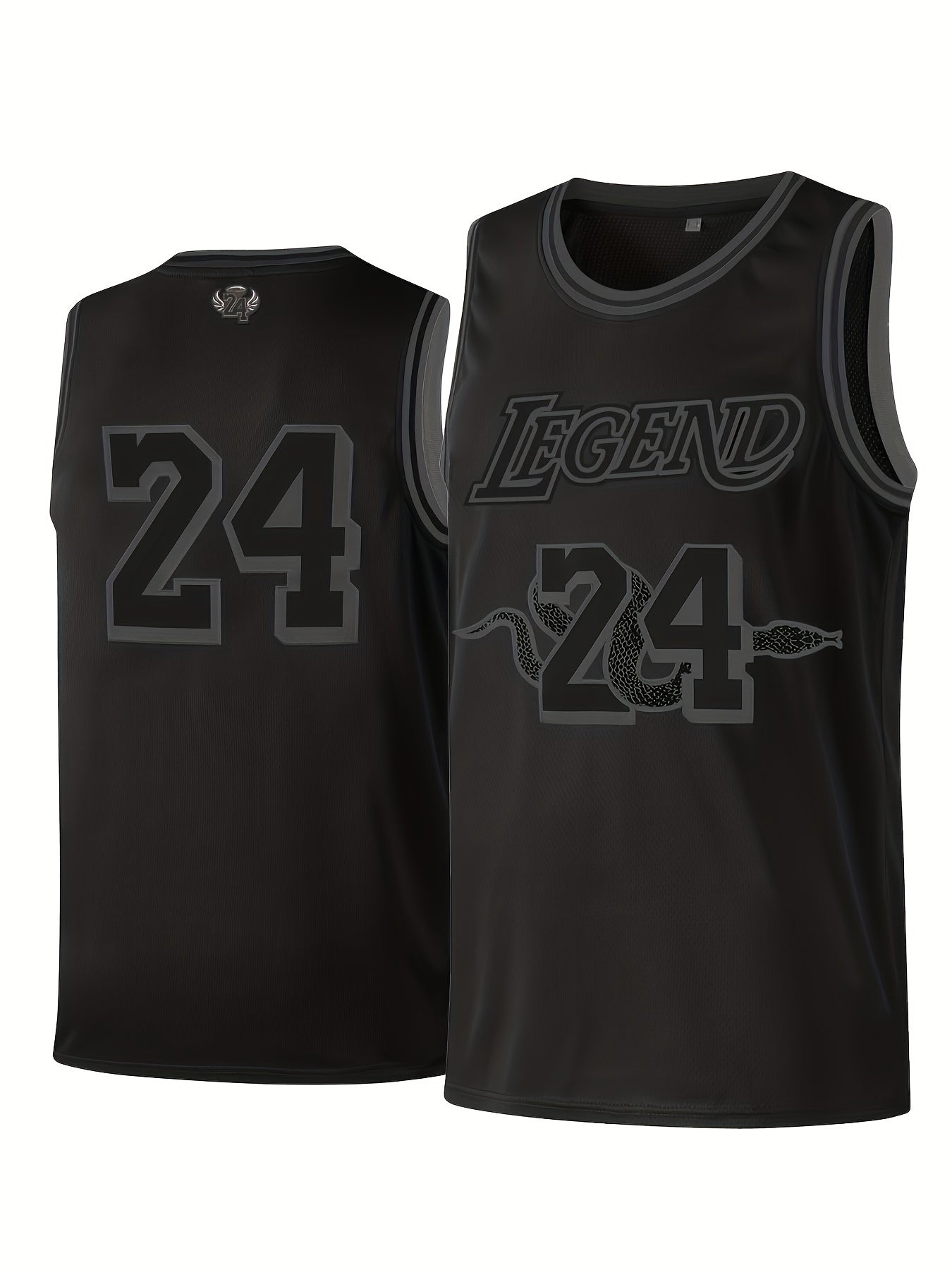 Youth Basketball Jersey 24 Boys Kids Casual Breathable Sports Top