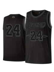 Youth Basketball Jersey 24 Boys Kids Casual Breathable Sports Top