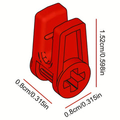 60pcs Plastic Building Block Line Clips with Cross Hole Clamp - Compatible