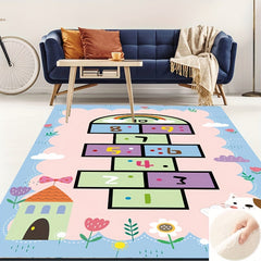 Kids Hopscotch Area Rug Ultra Soft Play Mat