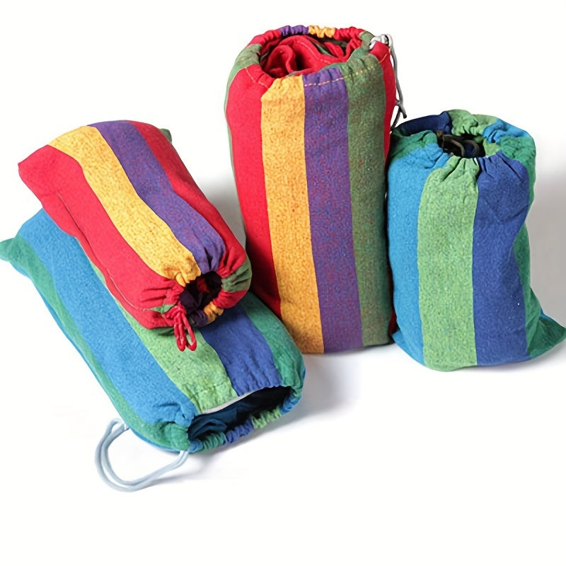 Portable Canvas Hammock Outdoor Swing Chair for Camping