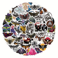 60pc Ghost Moth Series Waterproof Stickers for Motorcycle Laptop Helmet