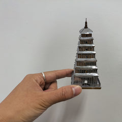 3D Metal Puzzle Ancient Pagoda & Lotus Flower Model Kit