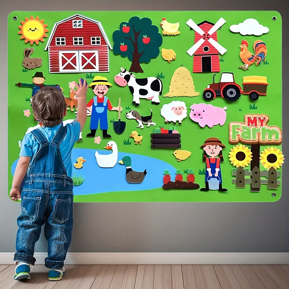Farm Animal Felt Storyboard Set - Preschool Farmhouse Theme